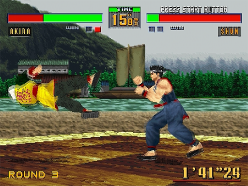Virtua Fighter 2 title screen for Sega Saturn